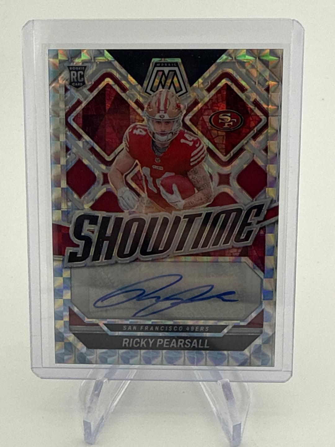 Ricky Pearsall 2024 Panini Mosaic Showtime Mosaic Rookie Auto