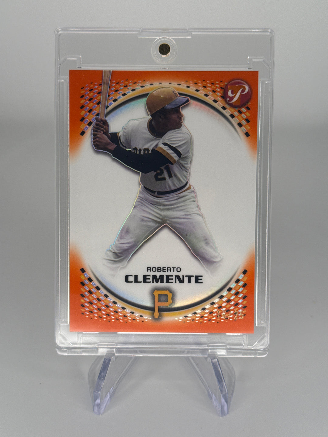 Roberto Clemente 2026 Topps Pristine Orange Refractor, 16/25