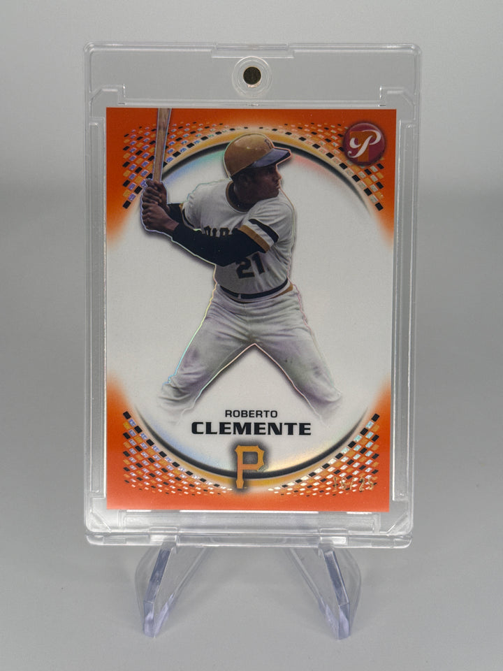 Roberto Clemente 2026 Topps Pristine Orange Refractor, 16/25
