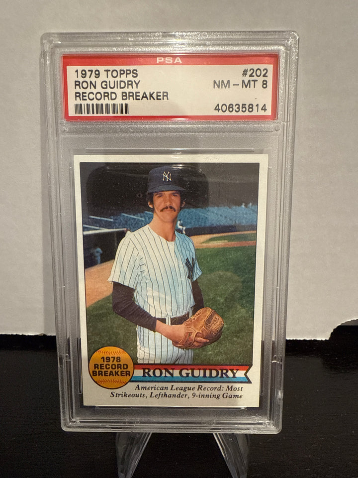 Ron Guidry 1979 Topps Record Breaker, PSA 8