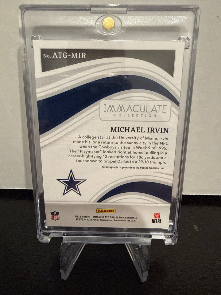 Michael Irvin 2024 Panini Immaculate All-Time Greats Auto, 11/25