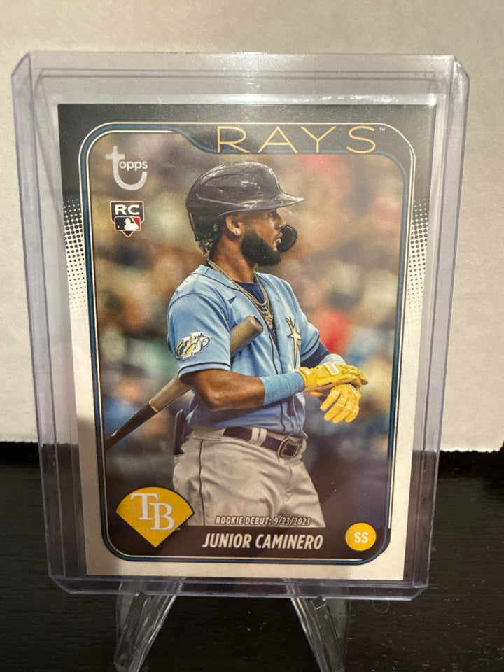 Junior Caminero 2024 Topps Update Vintage Stock Rookie, 50/99
