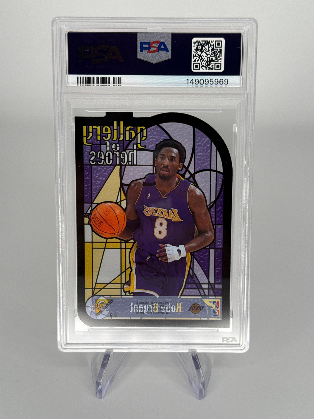 Kobe Bryant 1999 Topps Gallery of Heroes, PSA 8