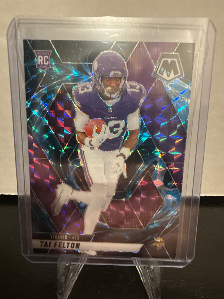 Tai Felton 2025 Panini Mosaic SSP Genesis Case Hit Rookie