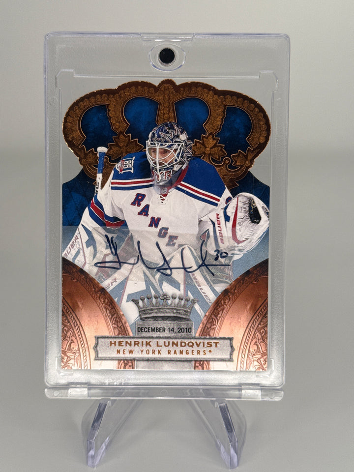 Henrik Lundqvist 2010 Panini Crown Royale Auto, 011/100