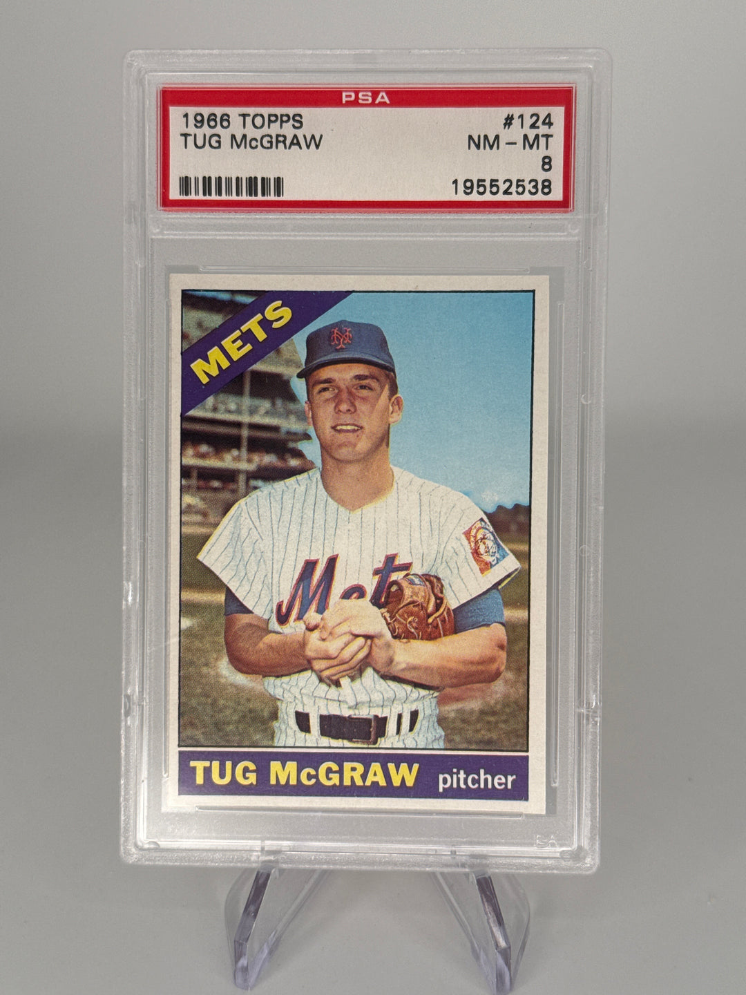 Tug McGraw 1966 Topps, PSA 8
