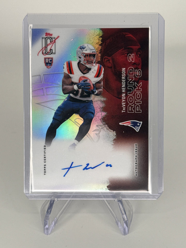 Treveyon Henderson 2025 Topps Signature Class Chrome Rookie Auto