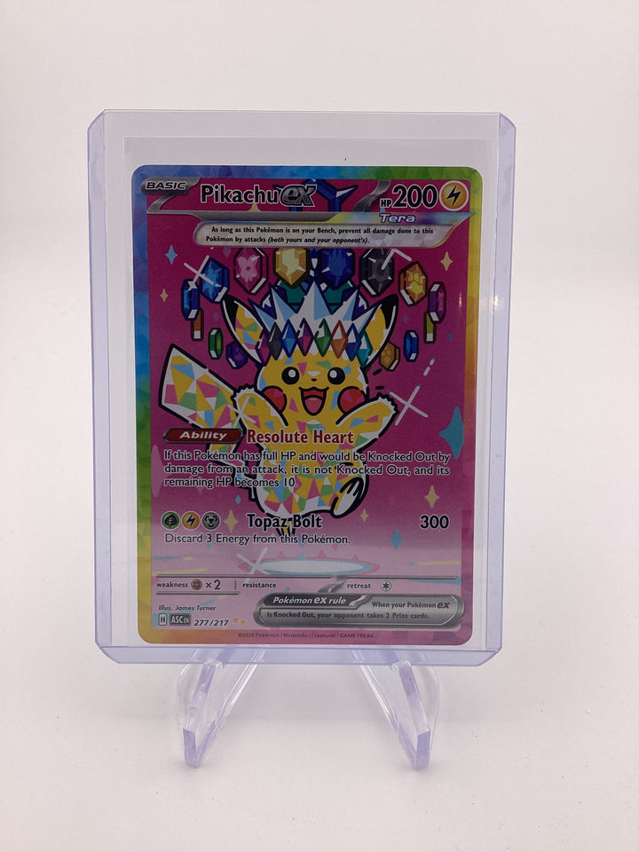 Pokemon TCG 2025 Pikachu EX Ascended Heroes Special Illustration Rare, 277/217