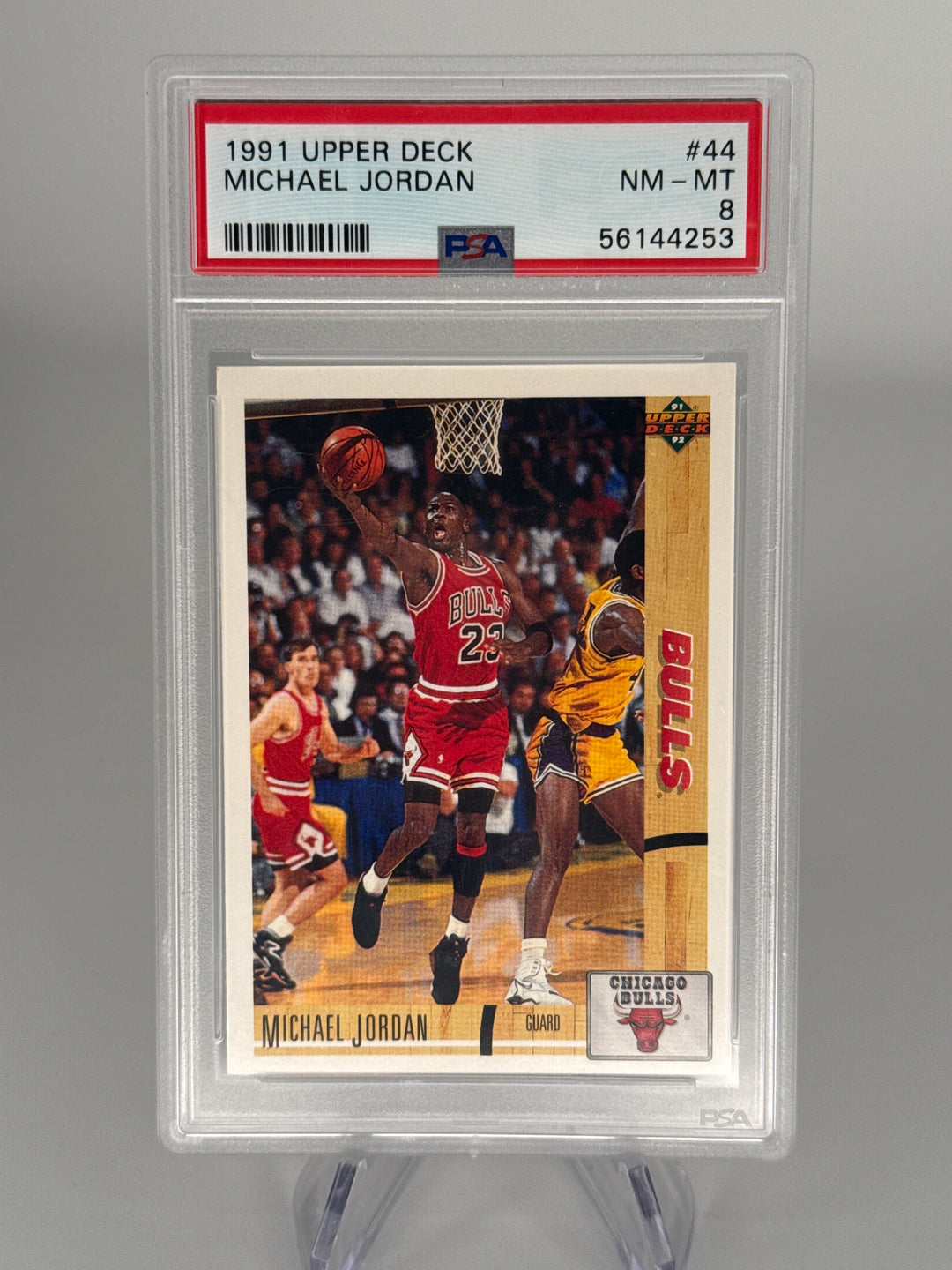 Michael Jordan 1991 Upper Deck, PSA 8