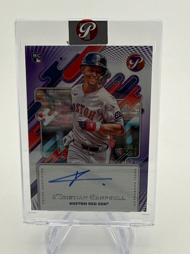 Kristian Campbell 2025 Topps Pristine Purple Refractor Rookie Auto, 78/99