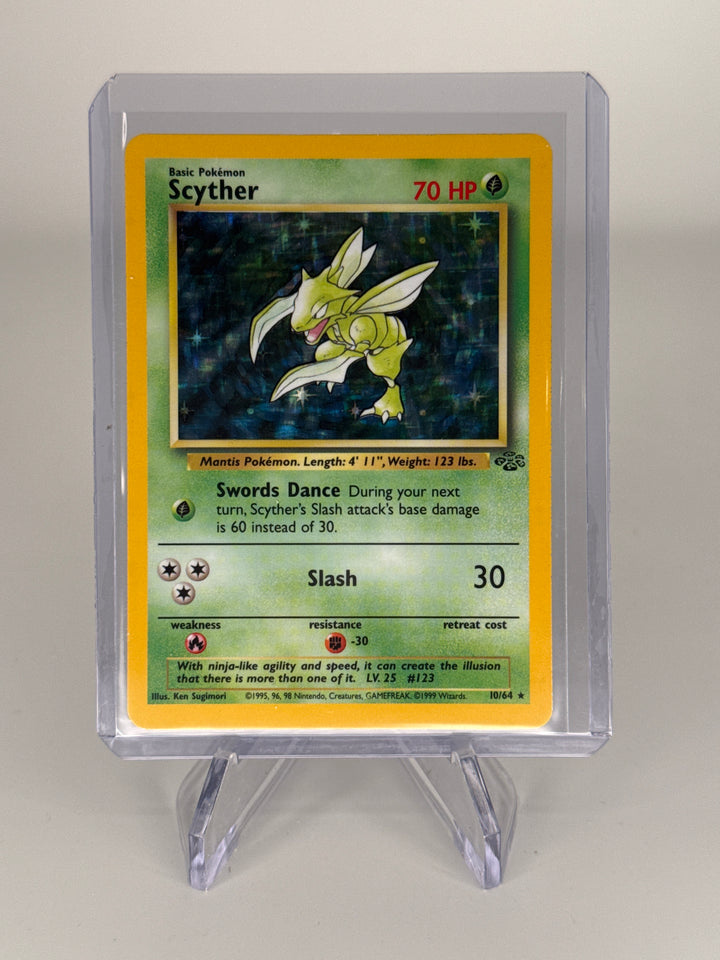 Pokemon TCG 1999 Scyther Jungle Holo, 10/64