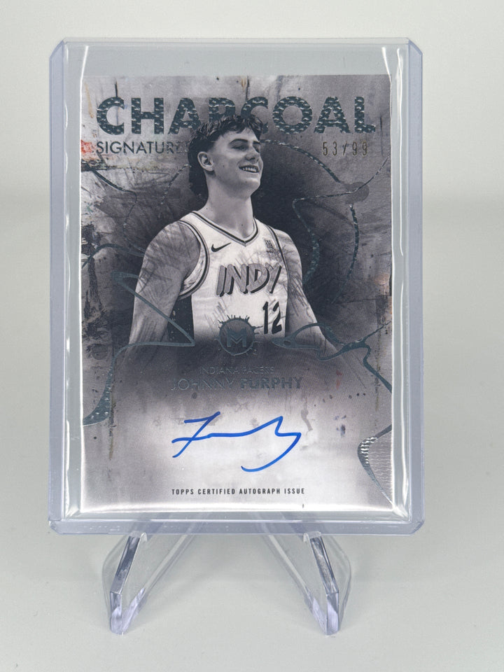 Johnny Furphy 2026 Topps Motif Charcoal Auto, 53/99