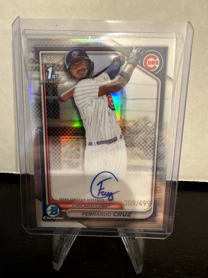 Fernando Cruz 2024 Bowman Chrome 1st Refractor Auto, 309/499