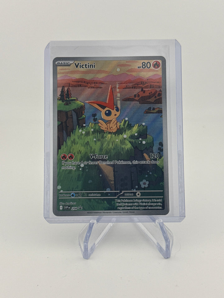 Pokemon TCG 2025 Victini Black Bolt White Flare Black Star Promo, 208