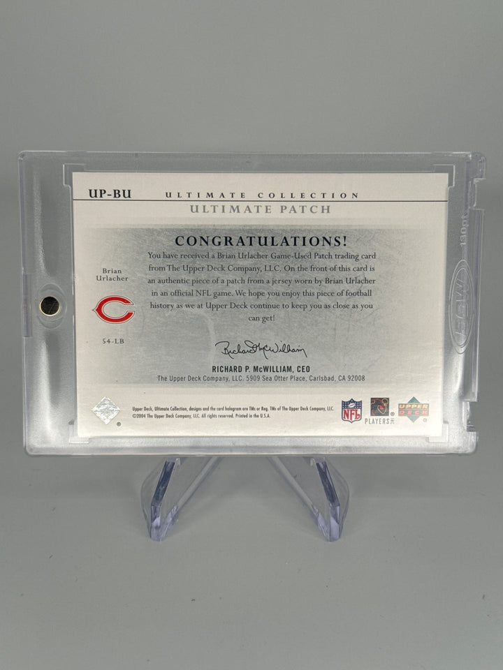 Brian Urlacher 2004 Upper Deck Ultimate Collection Ultimate Patch, 149/150