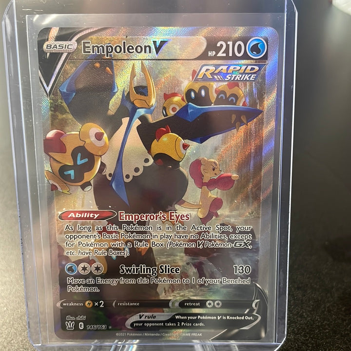 Pokemon TCG 2021 Empoleon V Sword and Shield Battle Styles Alt Art, 146/163