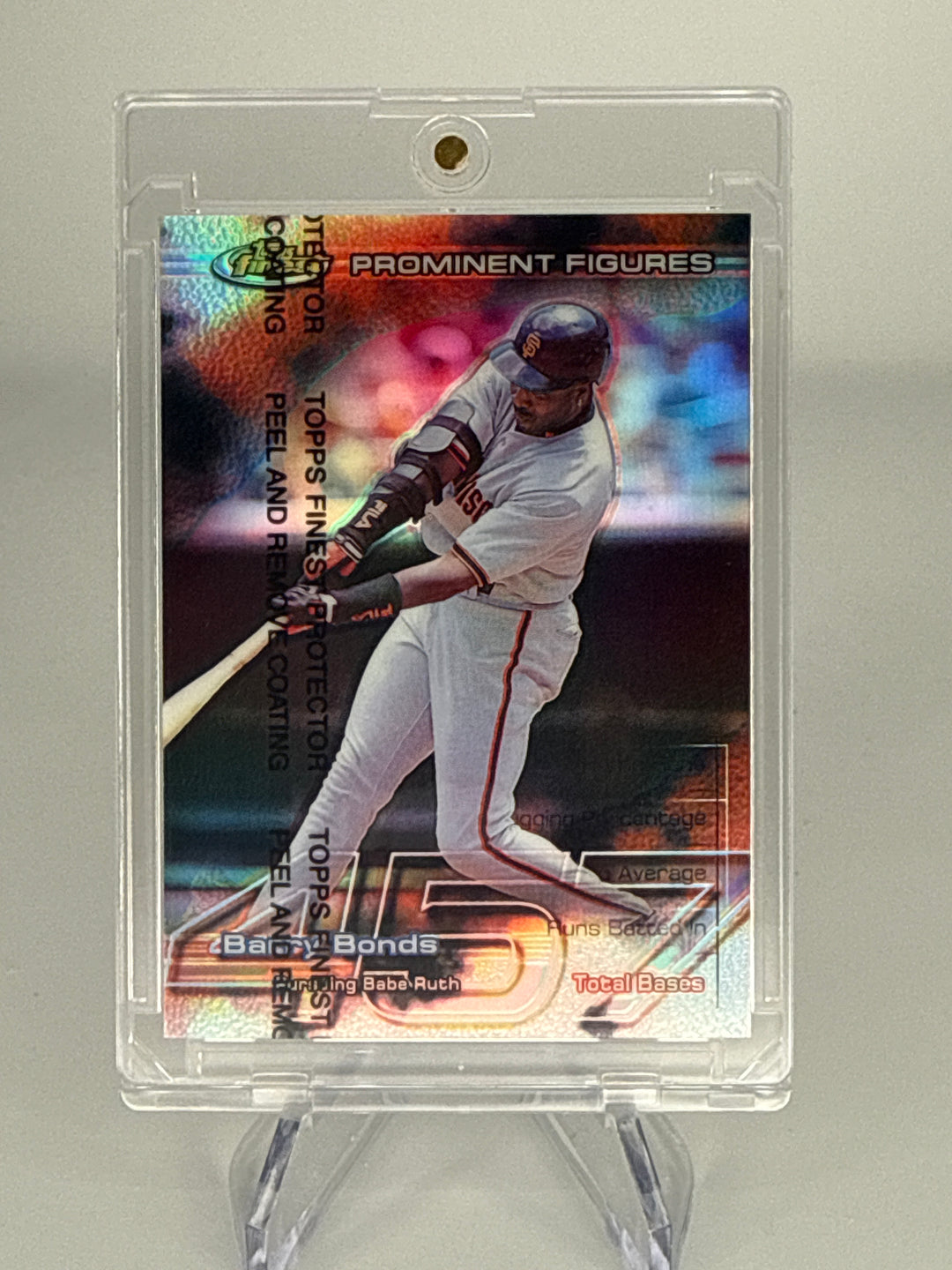 Barry Bonds 1999 Topps Finest Refractor w/coating, 192/457