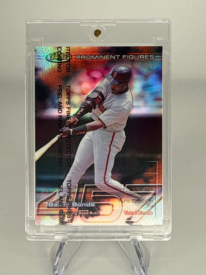 Barry Bonds 1999 Topps Finest Refractor w/coating, 192/457
