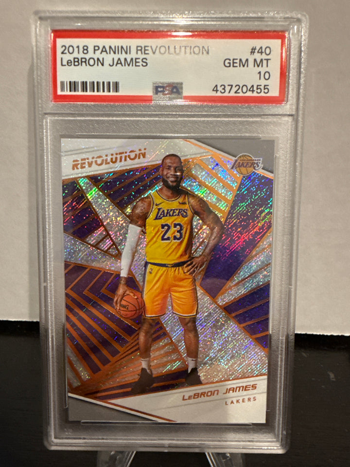 Lebron James 2018 Panini Revolution, PSA 10 Gem Mint