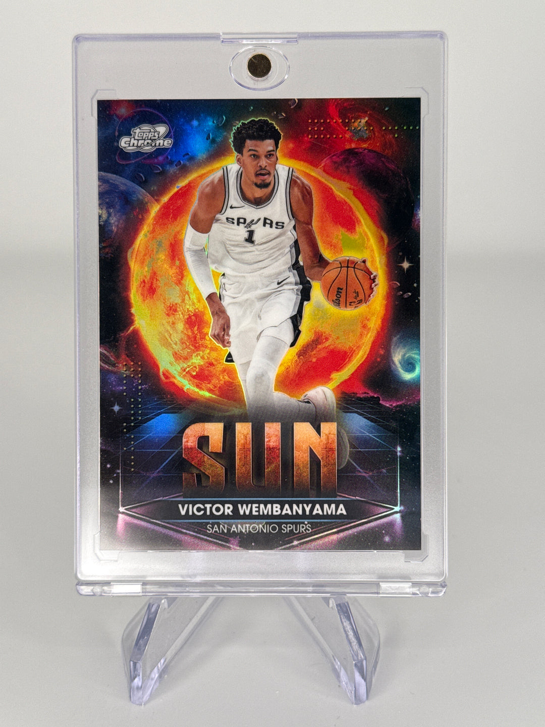 Victor Wembanyama 2026 Topps Chrome Cosmic Planetary Pursuit Sun SSP Case Hit