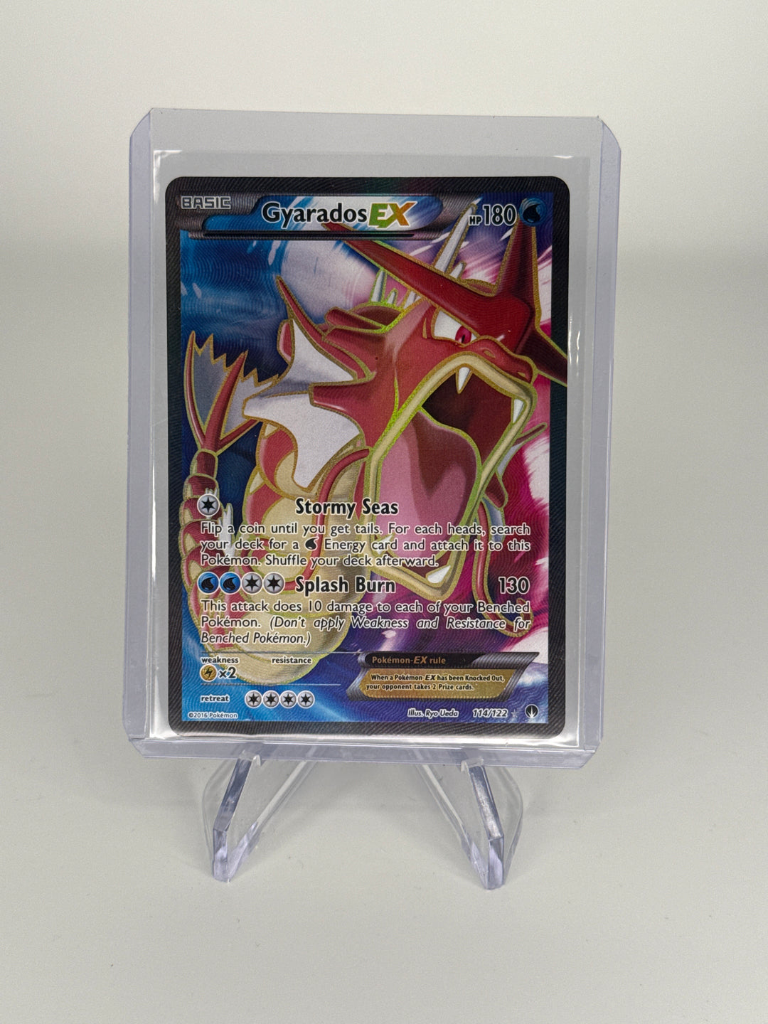 Pokemon TCG 2016 Gyarados EX Breakpoint Full Art Ultra Rare, 114/122