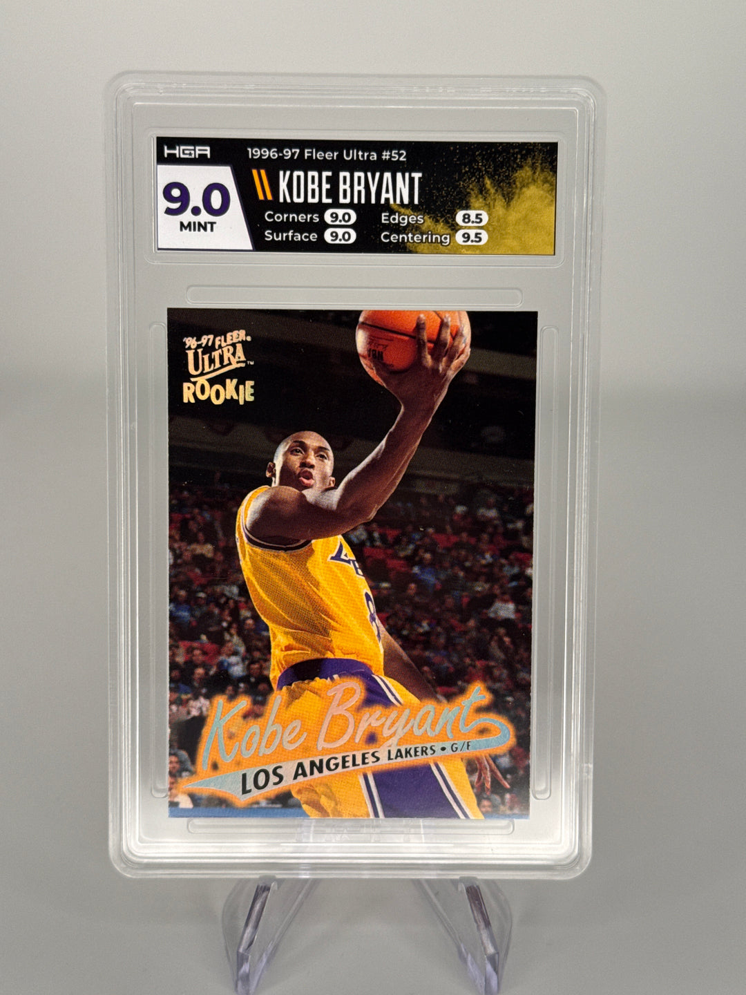 Kobe Bryant 1996 Fleer Ultra Rookie, HGA 9 Mint