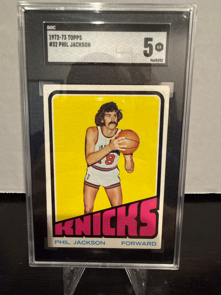 Phil Jackson 1972 Topps, SGC 5