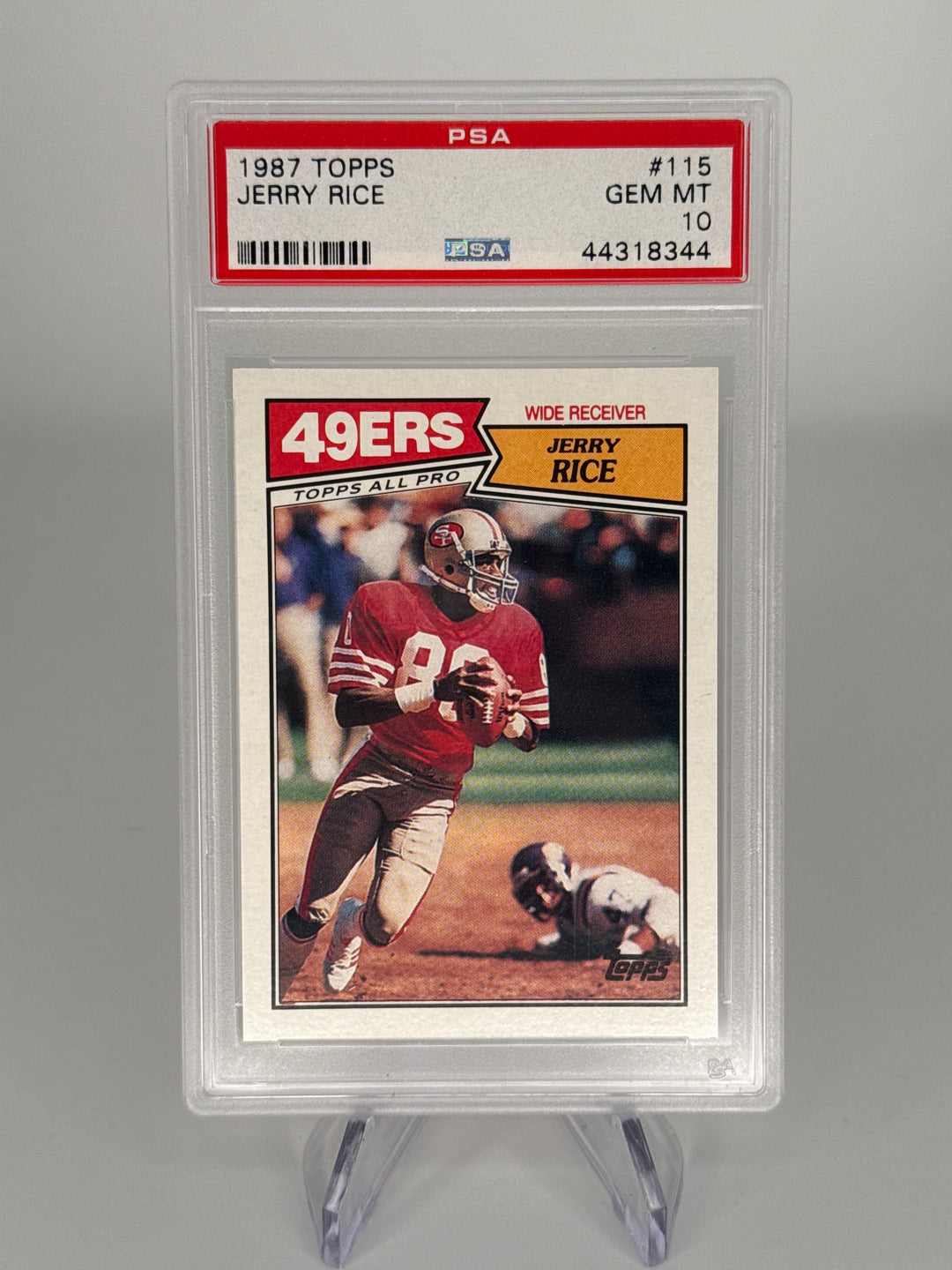Jerry Rice 1987 Topps, PSA 10 Gem Mint