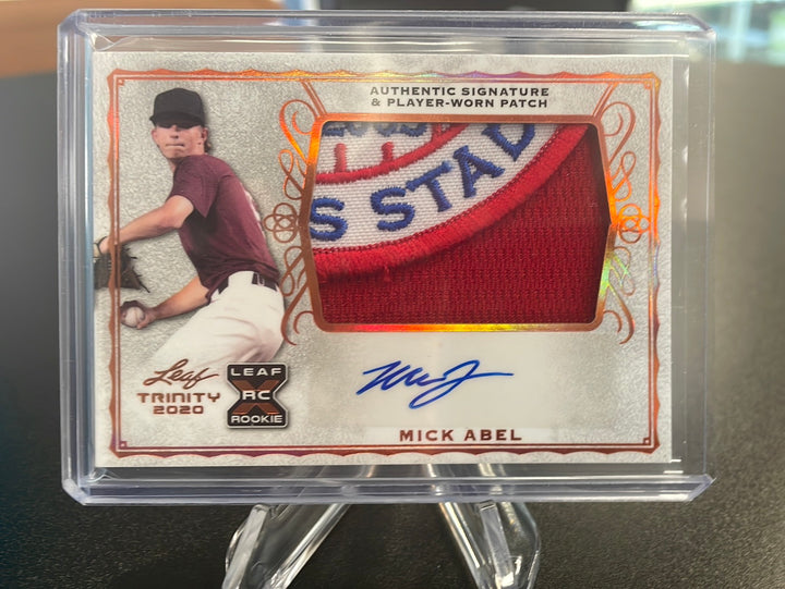 Mick Abel Leaf Trinity 2020 Rookie Patch Auto