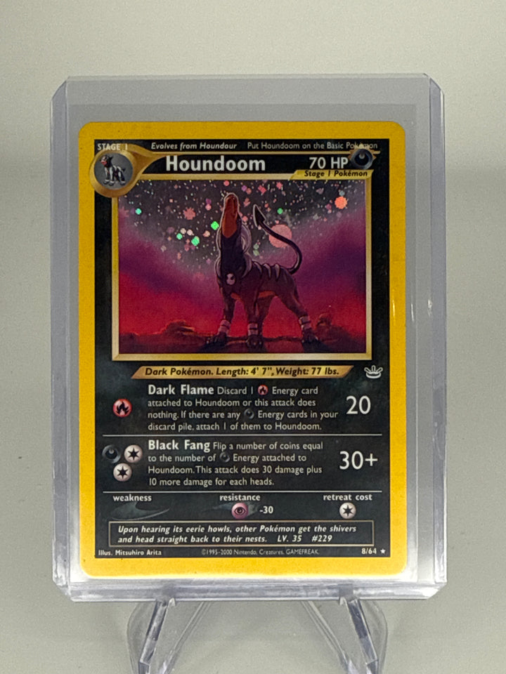 Pokemon TCG 2001 Houndoom Neo Revelation Holo, 8/64