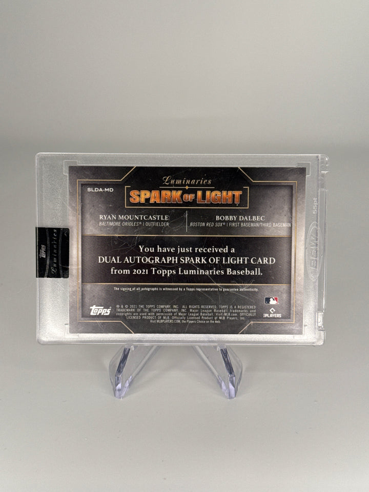 Ryan Mountcastle/Bobby Dalbec 2021 Topps Luminaries Spark of Light Dual Auto, 1/1