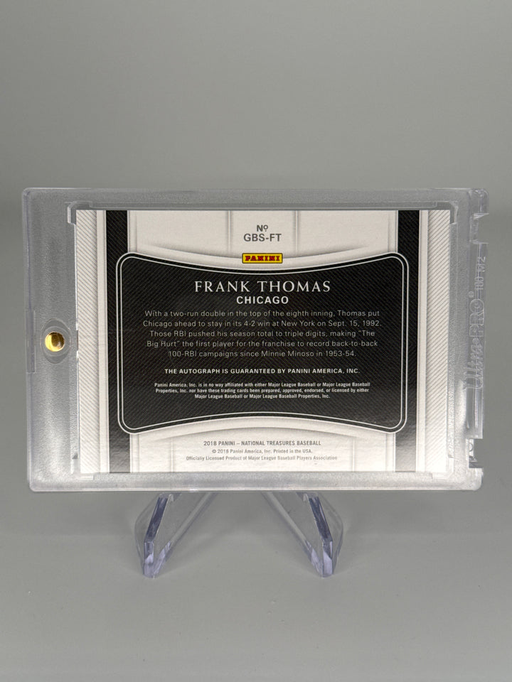 Frank Thomas 2018 Panini Panini National Treasures Game Ball Auto, 23/24