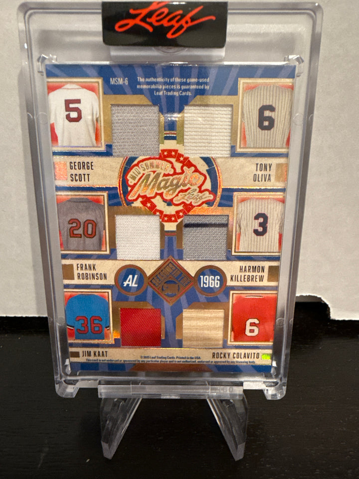 2025 Leaf Season in the Sun, Mid Summer Magic, AL/NL 12 Player Relic, 8/10