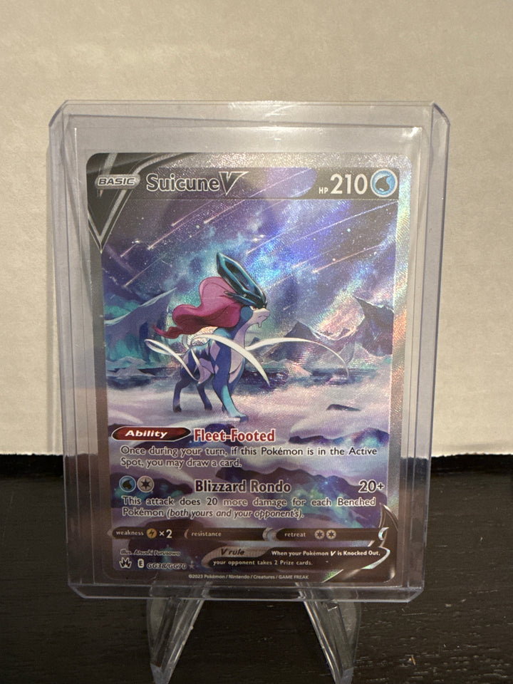 Pokémon TCG 2023 Suicune V Crown Zenith Full Art, GG38/GG70