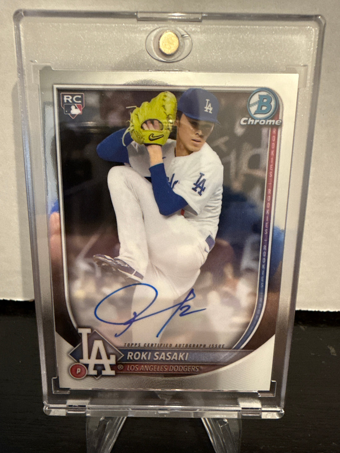 Roki Sasaki 2025 Bowman Chrome Rookie Auto