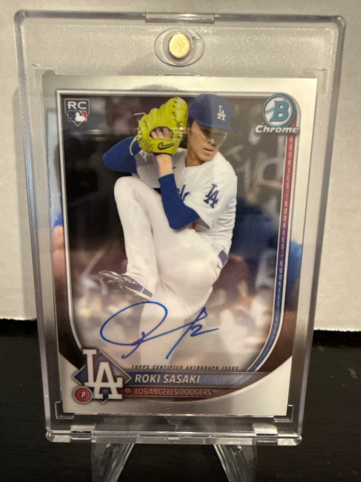 Roki Sasaki 2025 Bowman Chrome Rookie Auto
