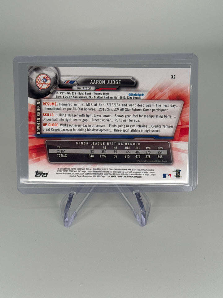 Aaron Judge 2017 Bowman Rookie