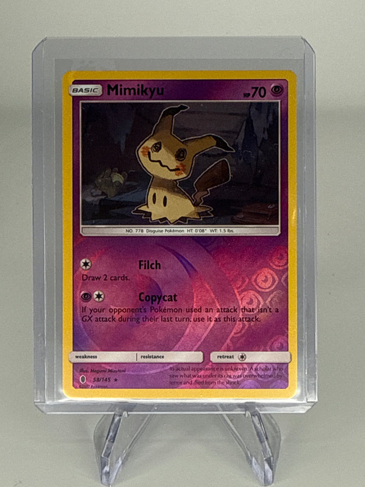 Pokemon TCG 2017 Mimikyu Guardians Rising Reverse Holo, 58/145