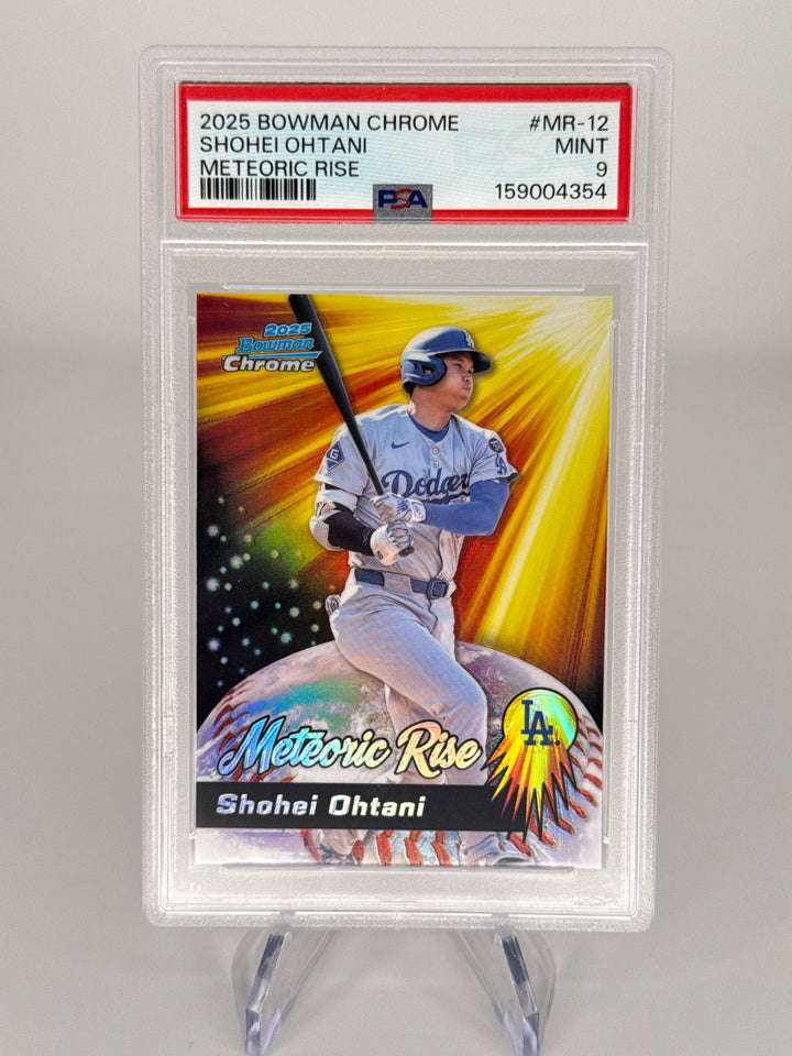 Shohei Ohtani 2025 Bowman Chrome Meteoric Rise, PSA 9 Mint