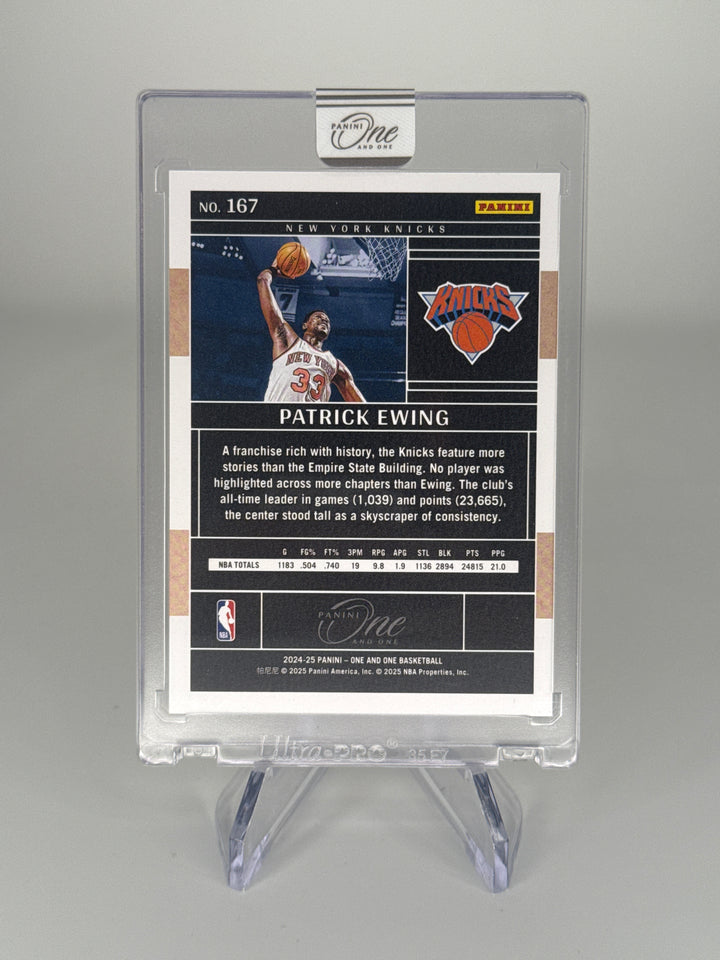 Patrick Ewing 2024 Panini One & One Gold, 05/10