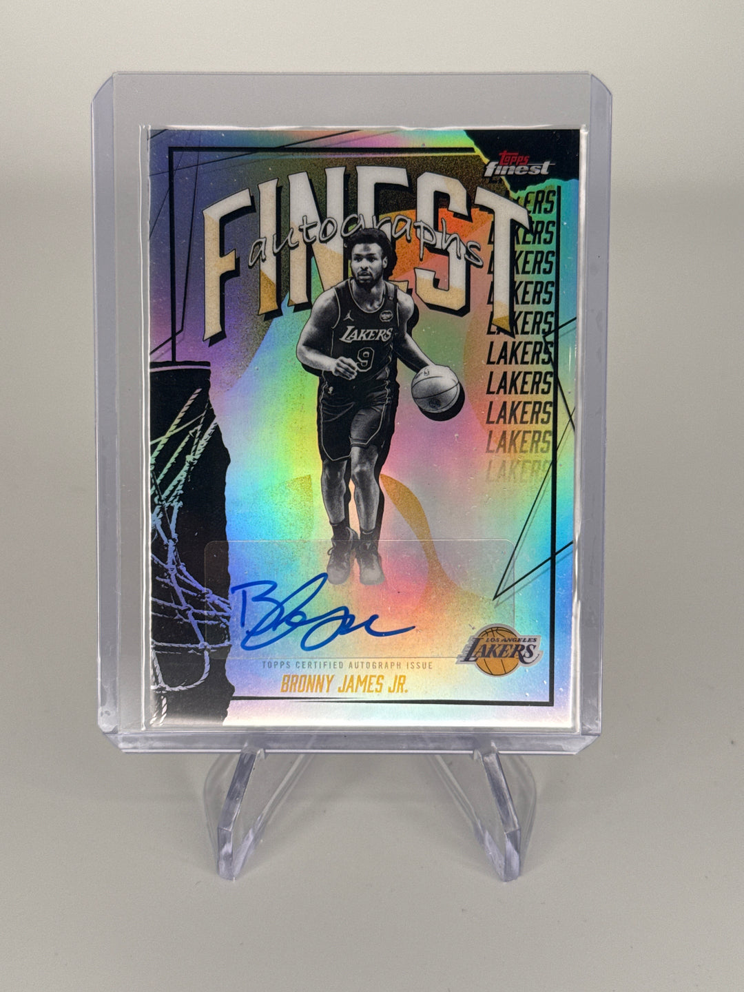 Bronny James 2026 Topps Finest Refractor Auto