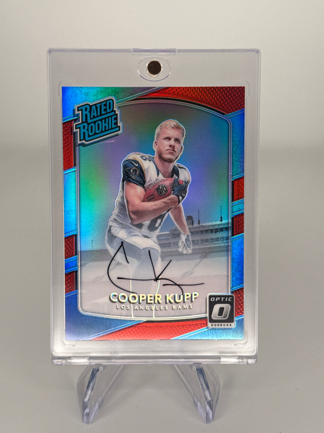 Cooper Kupp 2017 Panini Donruss Optic Red Rookie Auto, 19/50