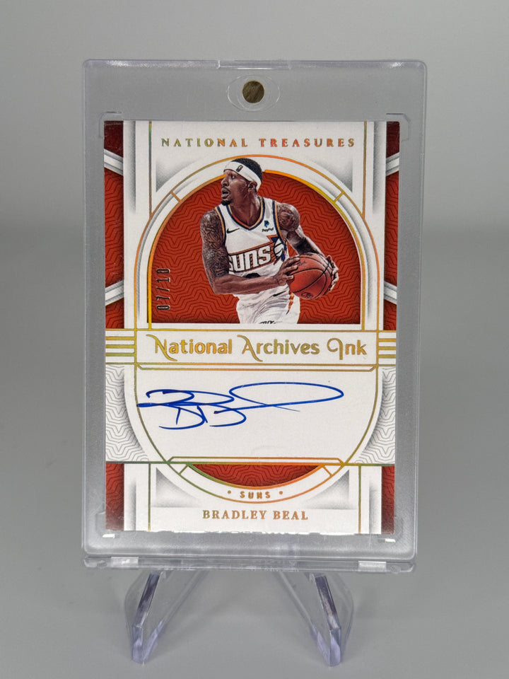 Bradley Beal 2023-2024 Panini National Treasures National Archives Ink Gold Auto, 07/10