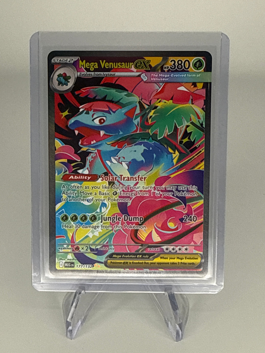 Pokemon TCG 2025 Mega Venusaur EX Mega Evolutions Special Illustration Rare, 177/132