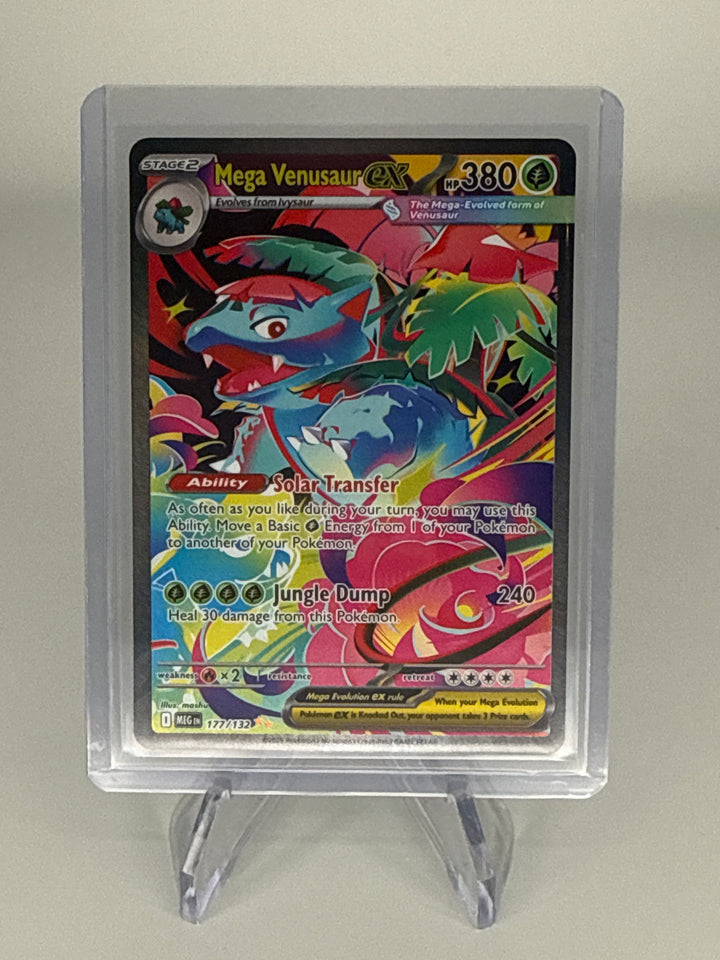 Pokemon TCG 2025 Mega Venusaur EX Mega Evolutions Special Illustration Rare, 177/132