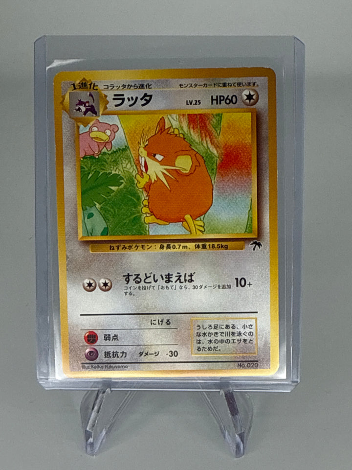 Pokemon TCG 1999 Japanese Raticate Southern Islands Promo, 020
