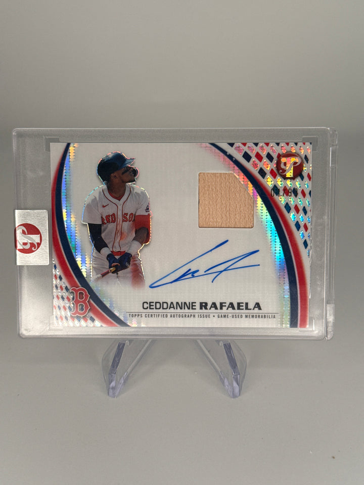 Ceddanne Rafaela 2026 Topps Pristine Pieces Auto Relic, 01/99