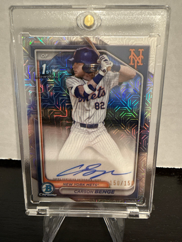 Carson Benge 2024 Bowman Chrome Mega Box 1st Auto, 150/150