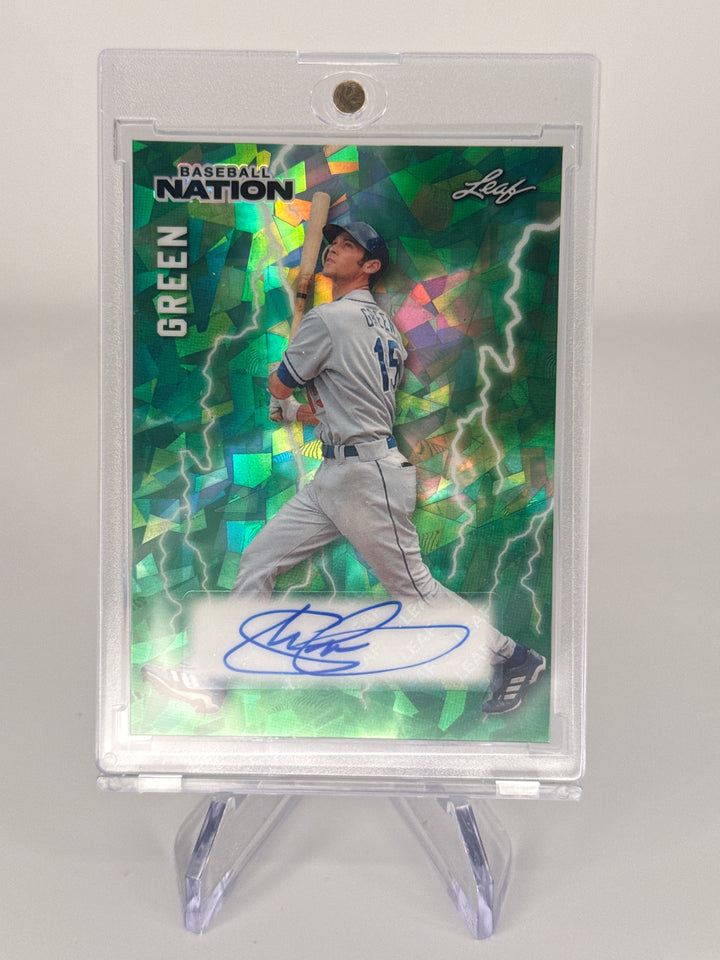Shawn Green 2026 Leaf Baseball Nation Green Ice Auto, 4/5