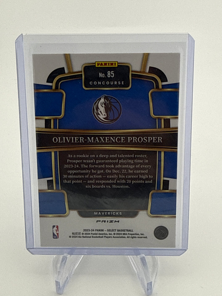 Olivier-Maxence Prosper 2023-2024 Panini Select Zebra SSP Case Hit Rookie